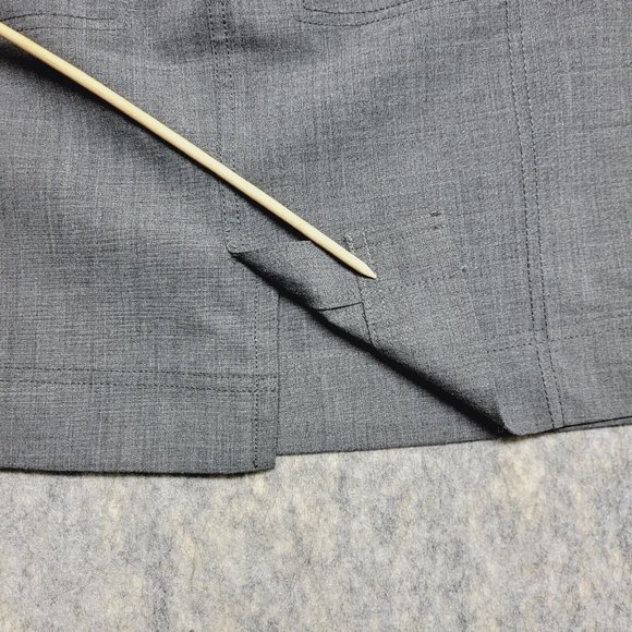 Athleta Sirrus Tennis Skirt Wome 8 Wool Blend Drawstring Casual Charcoal Heather - Picture 5 of 12